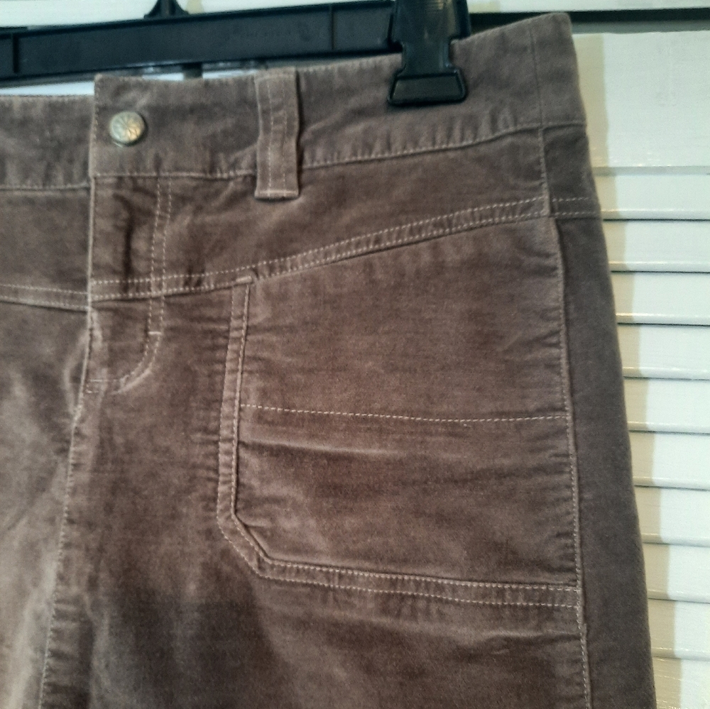 Athleta chocolate corduroy skirt sz 8 *C1 - Picture 4 of 6